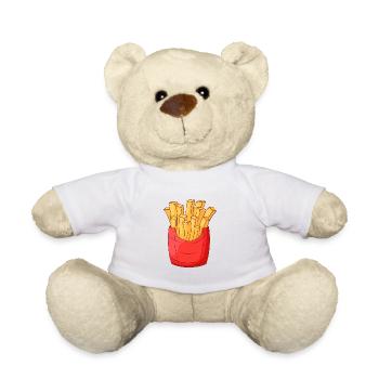 French fries french fries - Teddy Bear - white - Front