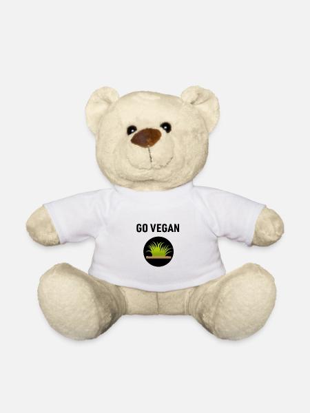 Go Vegan - Veganer - Teddy - Weiß