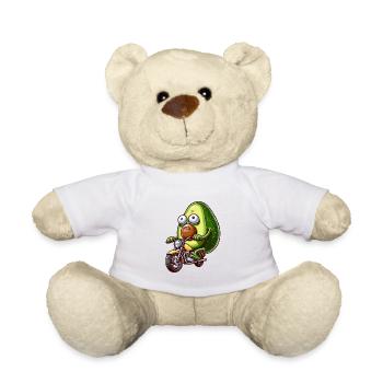 Motorrad Gurken Abenteuer Freiheit - Teddy - Weiß - Vorne