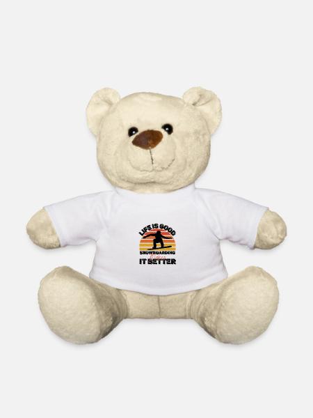 Snowboard - Teddy - Weiß