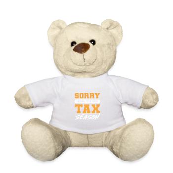 Tax Season Auditors Poison - Teddy Bear - white - Front