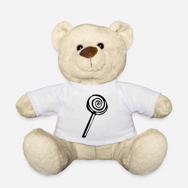Lolli Lutscher Design klassisch - Teddy - Weiß
