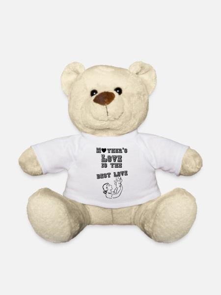 Mother's love is the best love Geschenk - Teddy - Weiß