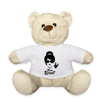 Team Braut Rockerhand JGA Design - Teddy - Weiß - Vorne