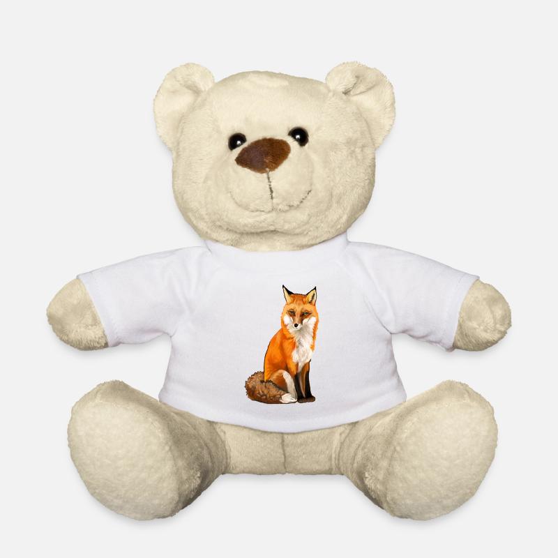 fox - Teddy Bear - white