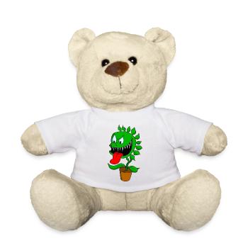 carnivorous plant - Teddy Bear - white - Front