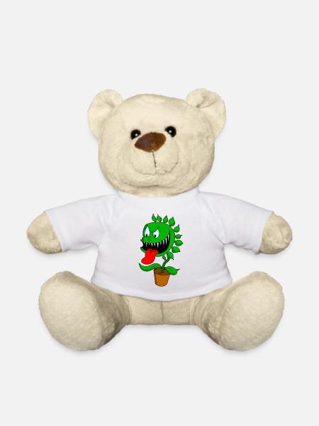 fleischfressende Pflanze - Teddy - Weiß