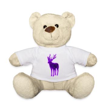 Chasseur effet 3d cerf ultraviolet - Nounours - blanc - Devant