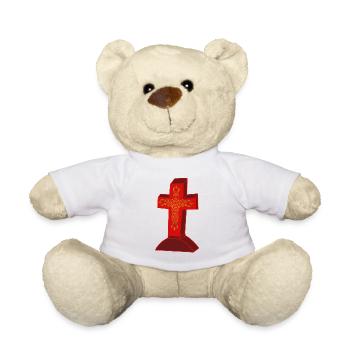 Gravestone Grave Cross Crosses Cemetery Death Beyond - Teddy Bear - white - Front