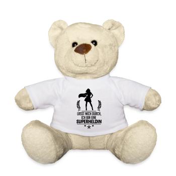 Lasst mich durch, ich bin eine Superheldin - Teddy - Weiß - Vorne