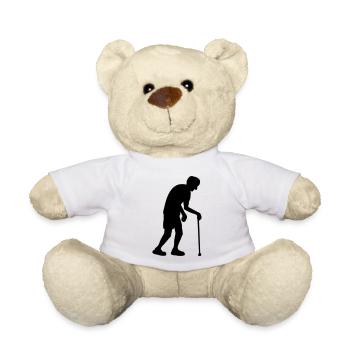 Silhouette, grand-père - Nounours - blanc - Devant