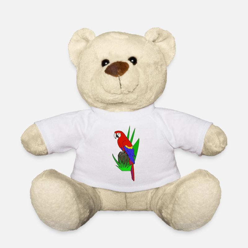Papagei - Teddy - Weiß