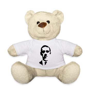 "HP Lovecraft - Portrait" - Teddy Bear - white - Front