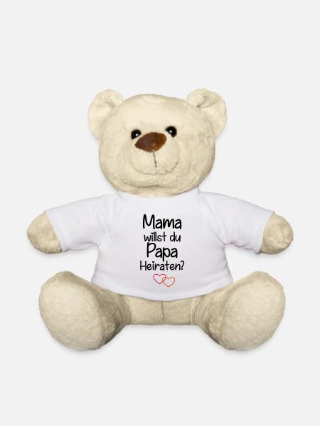 Mama willst du Papa Heiraten? - Teddy - Weiß