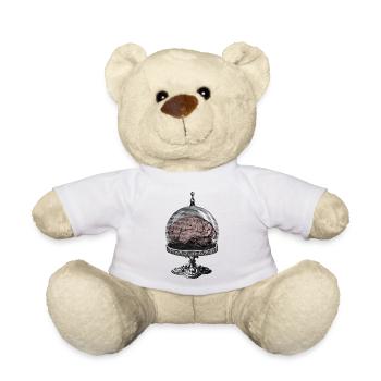Monster Brain Horror SciFi Design - Teddy Bear - white - Front
