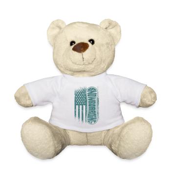Snowboard Snowboard Vacances Snowboard Snowboarder - Nounours - blanc - Devant