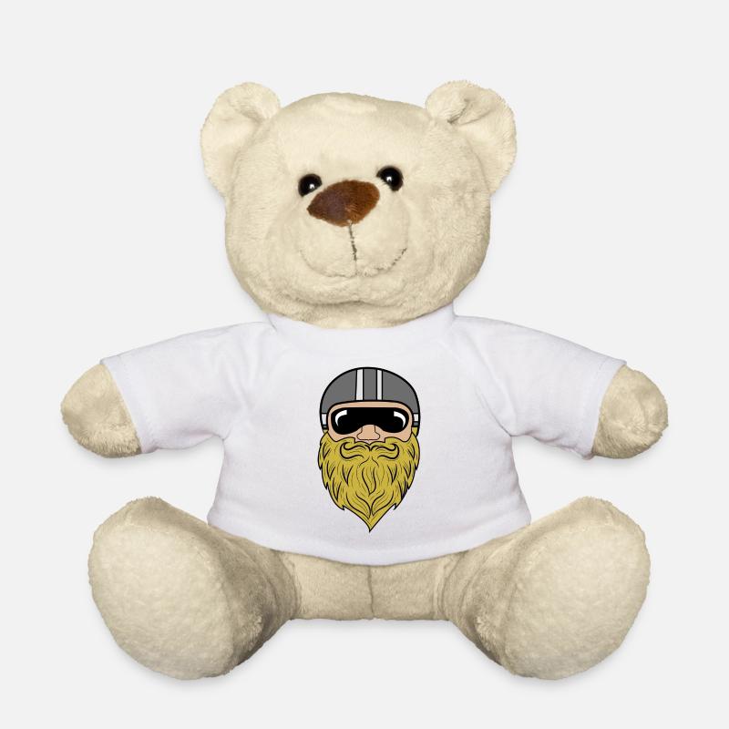 Bart Ziegenbart Bartfrisur Schnurrbart Bartträger - Teddy - Weiß