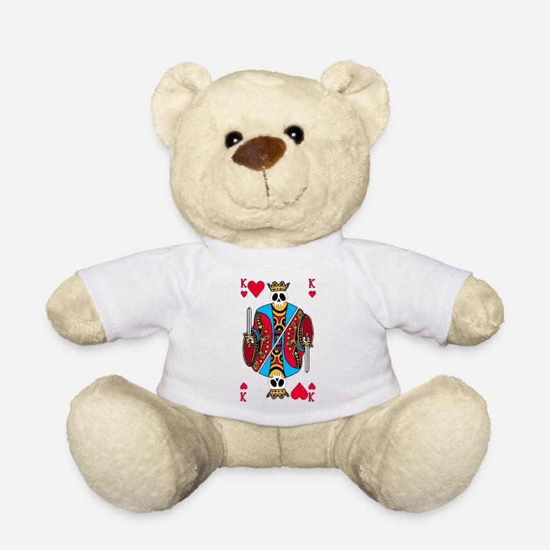 Squelette du roi de coeur - Nounours - blanc