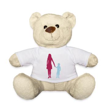 Maman Famille Fils - Nounours - blanc - Devant