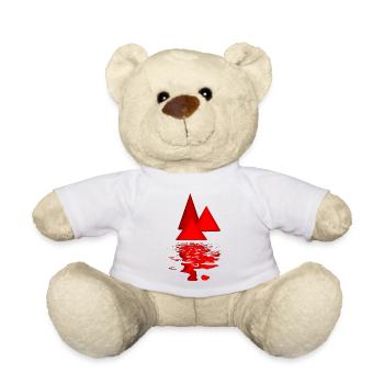 cônes rouges - Nounours - blanc - Devant