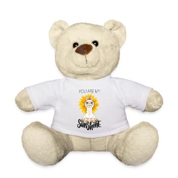 Alpaga Tournesol Amour Couple Soleil - Nounours - blanc - Devant