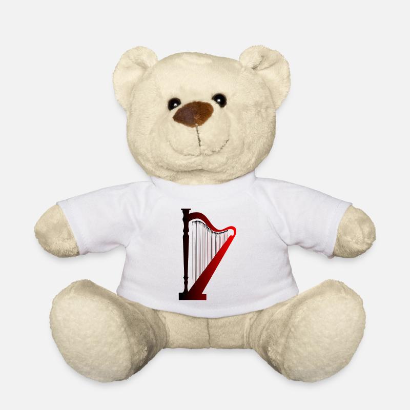 Harp - Teddy Bear - white