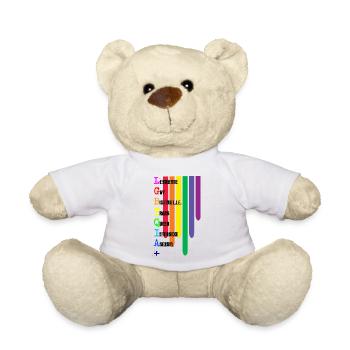 LGBTQIA - Teddy Bear - white - Front