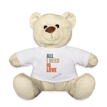 Tout ce dont j’ai besoin, c’est d’amour et de temps pour moi - Nounours - blanc - Devant