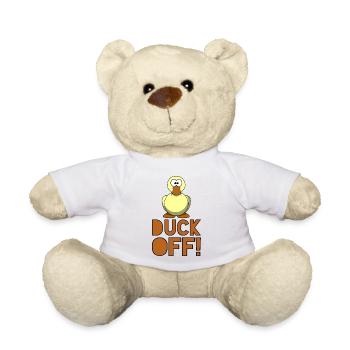 Entlass dich! Verrotten Sie mit Ente! # - Teddy - Weiß - Vorne