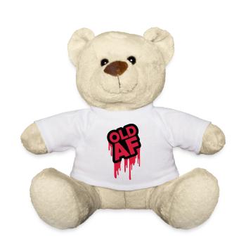 old AF Text Logo - Teddy - Weiß - Vorne