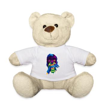 A Beautiful and Frightening Ghoul Zombie - Teddy Bear - white - Front