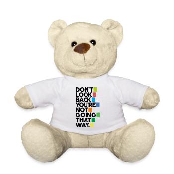 Don't look back - Teddy Bear - white - Front