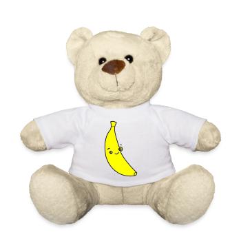 Drôle de banane - Nounours - blanc - Devant