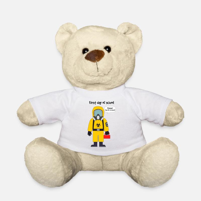 Premier jour d’école - Nounours - blanc