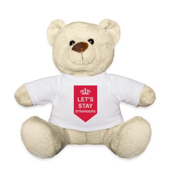 Citation Restons Strangers - Nounours - blanc - Devant