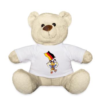 German Bee / Germany Fan - Teddy Bear - white - Front