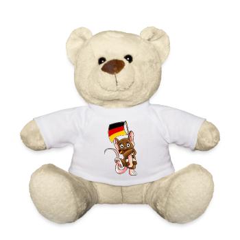 Souris allemande - Nounours - blanc - Devant