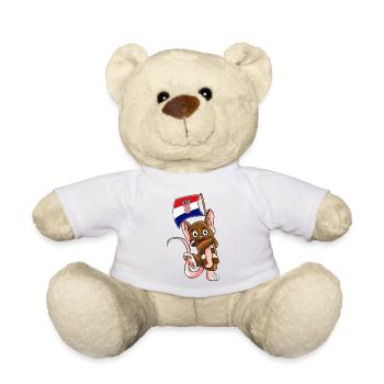 Souris croate - Nounours - blanc - Devant