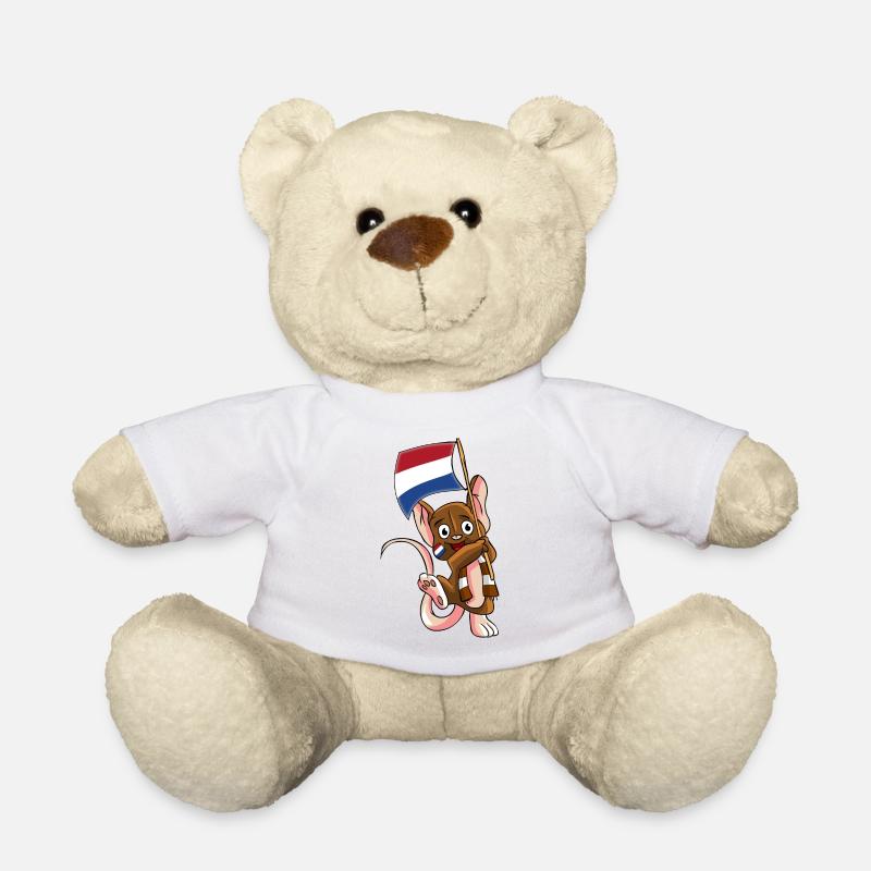 Holländer Fan Maus - Teddy - Weiß