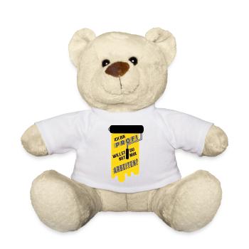 Ich bin Profi Maler Farbroller Handwerker Spruch - Teddy - Weiß - Vorne