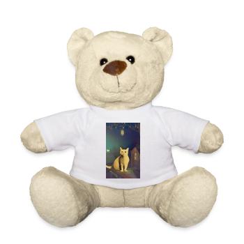Cat AI Generated Art - Teddy Bear - white - Front