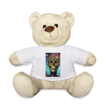 Beautiful fantasy Skull - Teddy Bear - white - Front