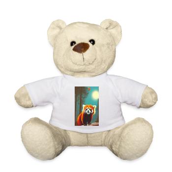 Red Panda Roter Panda, Katzenbär Feuerfuchs - Teddy Bear - white - Front