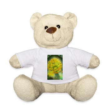 Blooming fantasy alien flower on a strange planet - Teddy Bear - white - Front