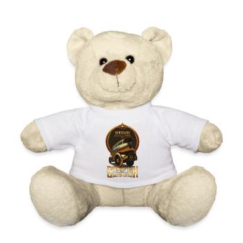 STEAMPUNK CLASSIC CAR VINTAGE RETRO MINIVANS - Teddy Bear - white - Front
