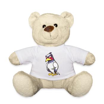 Bloo the Mad Bird - Teddy Bear - white - Front