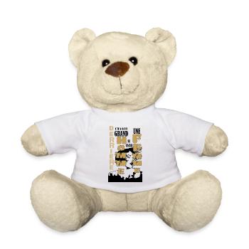 Derrière chaque grand homme se cache une femme - Nounours - blanc - Devant