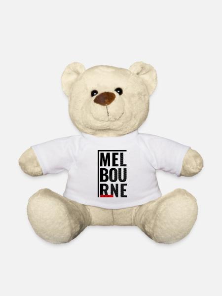 Melbourne Australien Typografie Design - Teddy - Weiß