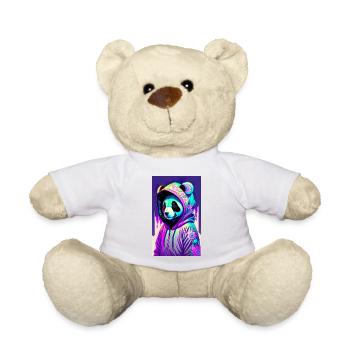 ŒUVRE Panda Gangsta - Nounours - blanc - Devant