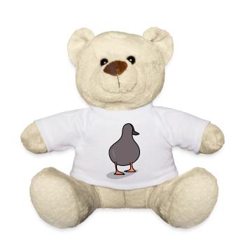 Oiseau canard - Nounours - blanc - Devant